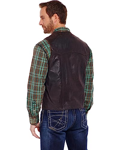 Cripple Creek Men's Antique Leather Vest - Ml3061a-Cho2