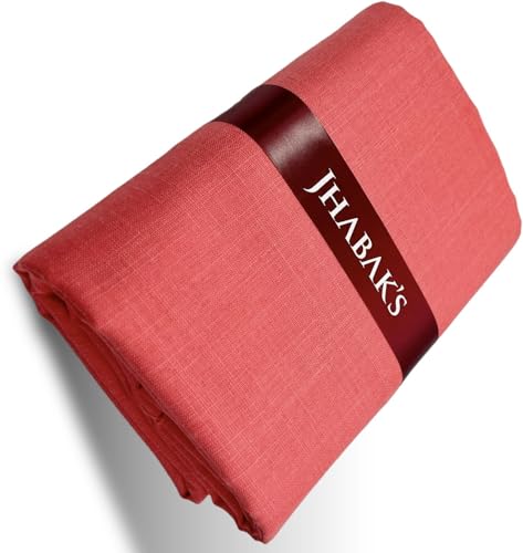 Image of JHABAK'S Unstitched Cotton Blend Solid Shirt & Trouser Fabric - 2.25 m Shirt Cloth - 1.20 m Pant Piece