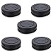 (5-Pack) Body Cap and Rear Lens Cap Kit for Sony Alpha Series & NEX Series E-Mount Mirrorless Camera and Lens Such as Sony A7/A7 II/A7III/A7S/A7S II/A7R/A7R II/A7RIIIA6500/A6400/A6300/A6000/A5100