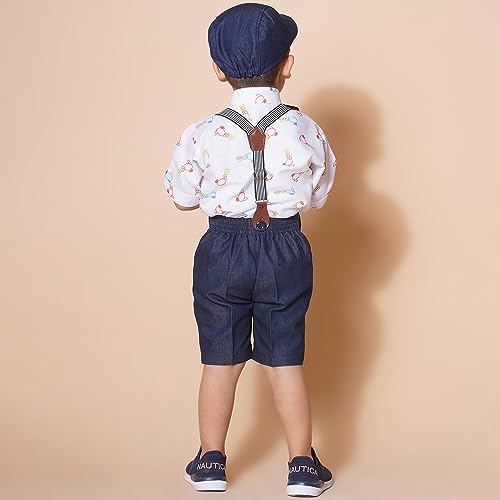 Image of AJ DEZINES Kids Clothing Shirt Short Set For Boys