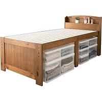 萩原 ベッド ベッドフレーム すのこベッド 高さ調節可能【ちょい置きできる宮棚】 Amazon｜萩原 ベッド ベッドフレーム すのこベッド 高さ調節可能