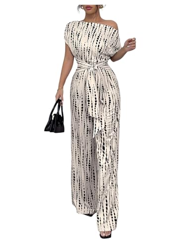 10 Best Wedding Guest Jumpsuits That'll Turn Heads on the Dance Floor 9 SOLY HUX Women's Asymmetrical Neck Romper Jumpsuit