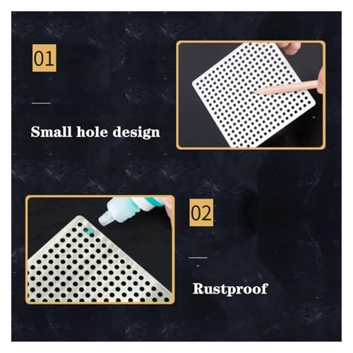 Couvercle carré de filet de vidange en inox pour une douche propre - 5