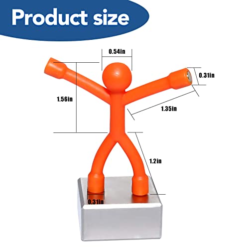 image for LOVIMAG 10Pcs Fridge Magnets Men, Cute Refrigerator Magnet Man,Fun Mag