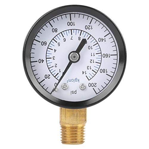 Buy 0200psi 014kg Pressure Gauge Manometer for Water Air Oil Dial