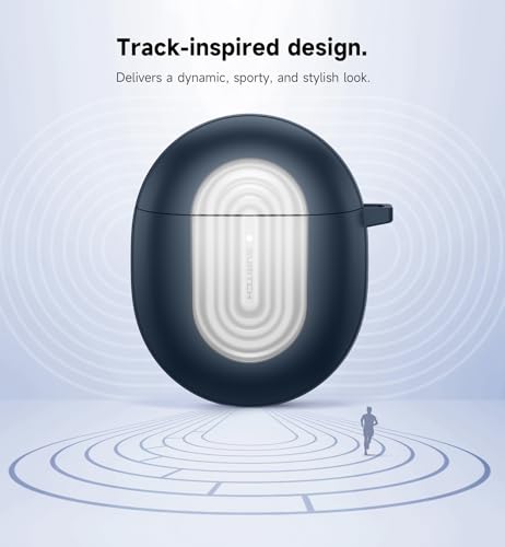 Image of SURITCH Magnetic Bumper Cases for Google Pixel Buds Pro 2 (2024) and Pixel Buds Pro (2022) Case Cover, Rugged Shockproof Protective Covers with Carabiner & Cleaning Kit & Removal Tool, Navy