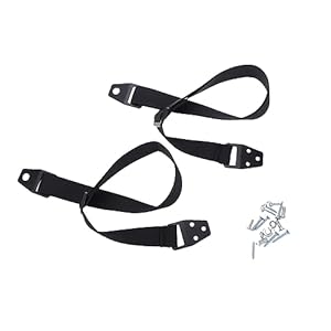 Moluckfu Anti-Kipp Schrankgurte Schwarz mit Schrauben