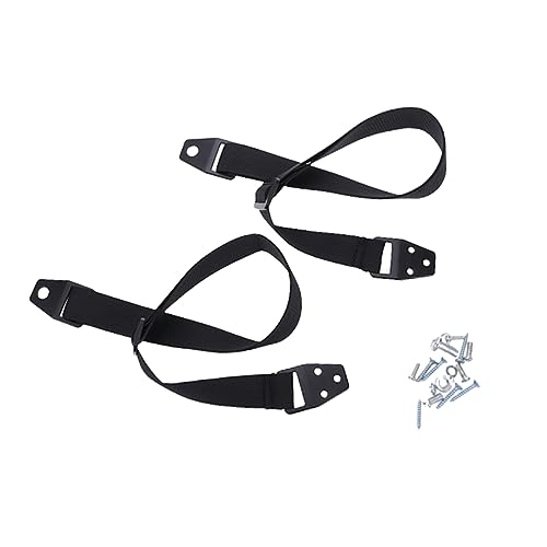 Moluckfu Anti-Kipp Schrankgurte Schwarz mit Schrauben
