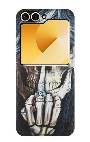 Carcasa Skull Pentagram Samsung Galaxy Z Flip 6 Resistente a Caídas con Bisagra Protegida