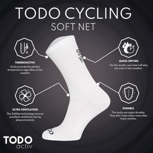 Image of TODO PRO Cycling Socks - Breathable Bike Socks for Men and Women