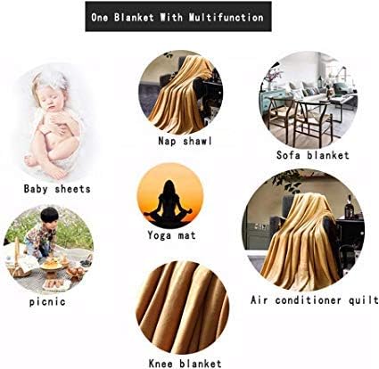 Miniatura 7 de Manta alemana de pelo corto para adolescentes y adultos, manta de franela suave y cálida para sofá, cama, camping, viajes, decoración del hogar, 50