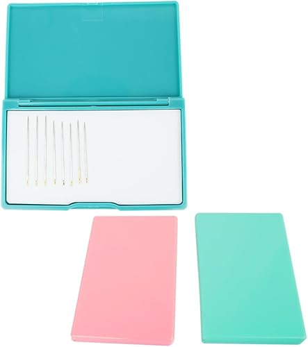Megnetic - Estuche para agujas de coser, organizador de pasadores de costura portátil, caja de almacenamiento para soporte de alfiler, 3 piezas