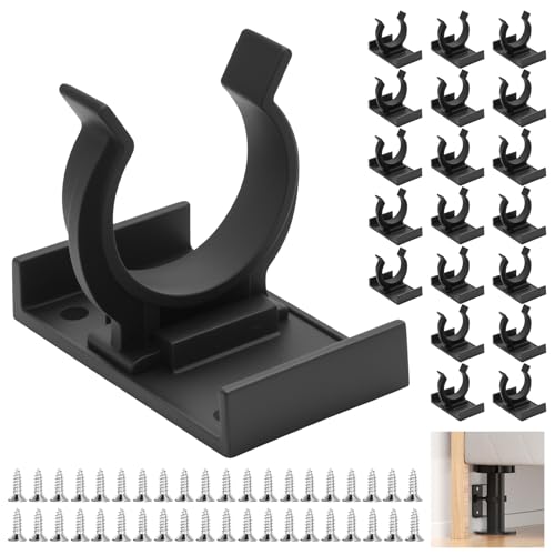 20 Pcs Fixation Plinthe Cuisine, Attache Clip Plinthe Cuisine Fixations Clips de Plinthes de Cuisines Armoires, Support de Clip de Fixation Pied Meuble 24 - 28...