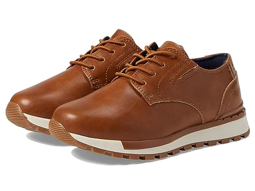 Kenneth Cole Reaction Kids Kev Declan (Little Kid/Big Kid) - Sneakers for Kids - EVA Midsole - Rubber Outsole Cognac 13 Little Kid M