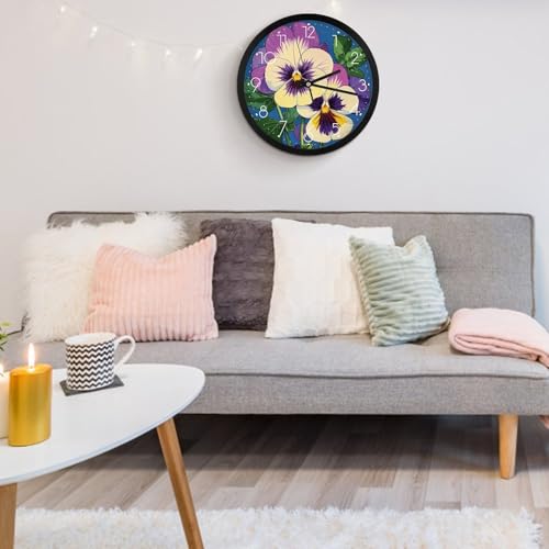 Horloge murale moderne décorative avec cadran rond - 6