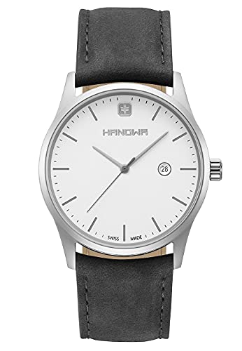 Montre Quartz Hanowa Femmes Bracelet Cuir Noir 16-4066.7.04.001.30