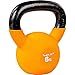 Movit® Kettlebell 6 kg de Poids de Boule en Fonte néoprène Orange