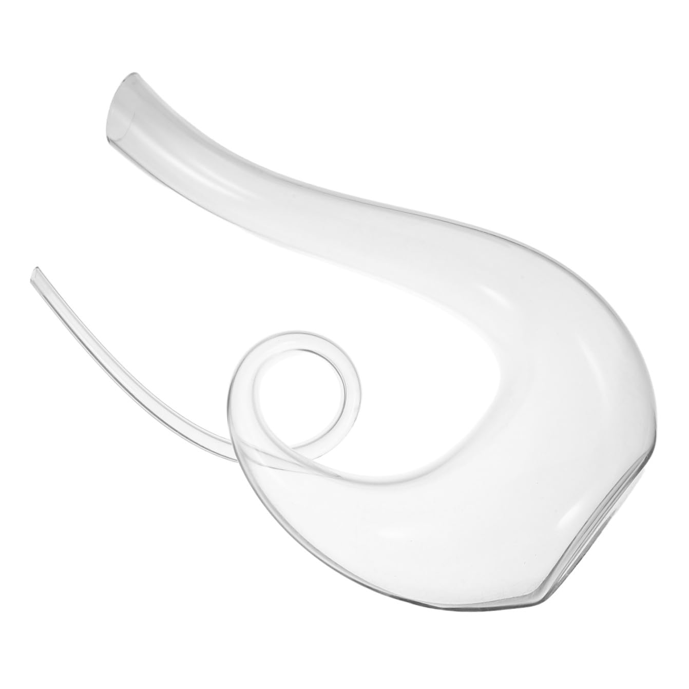 Decanter per Migliorare Sapore e Bouquet da 1300ml in Vetro Cristallo senza Piombo Fondo Piatto, Design Creativo e Stabile per Vino Rosso