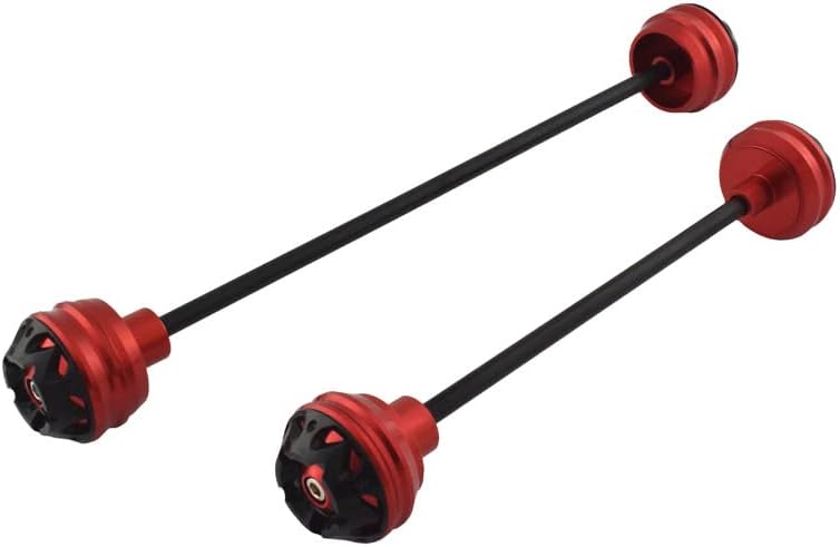 Front & Rear Wheel Fork Axle Slider Cap Crash Protector for BMW S1000R S 1000 R 2014 2015 2016 2017 2018 2019 2020 2021 2022 (Red)