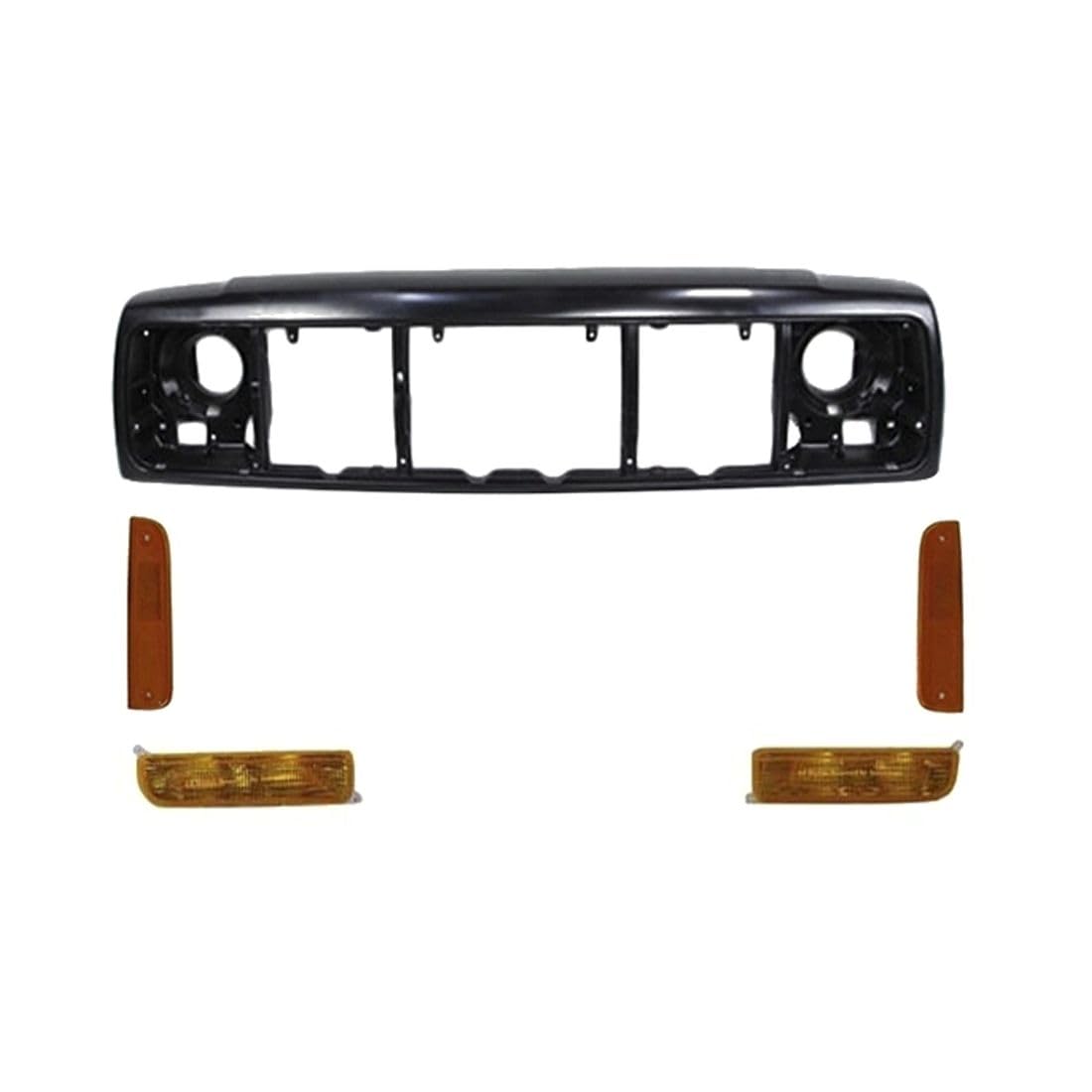 LDAUYZLING for Jeep for Cherokee SE/Sport 1997-2001 & Classic/Limited 1998-2001 PBUJ5127 Front Header Panel Park/Signal Side Marker Light 5pcs