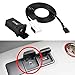 Qiilu USB O AUX Switch, Male-to-Female, 101cm Cable, Suitable for MK5, MK6, Golf, Rabbit, ABS Material, Easy Installation
