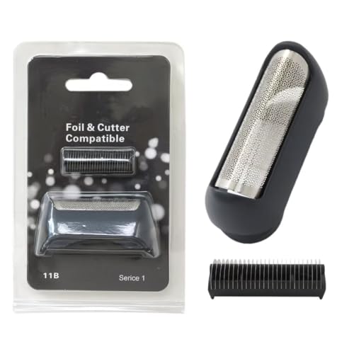 Updated New Version 11B Series Replacement Shaver Foil &Cutter Razor Head w/Sealed Packaging for Br-aun shaver 170s 1 190s 195S 1 197S, 1 199S and 1 800 815 835 5683 5685