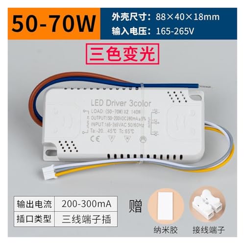 Transformateur LED de couleur segmenté 50-70W à courant constant - 2