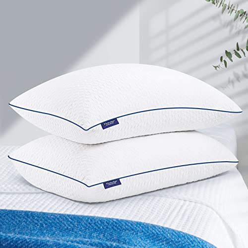 Free Shipping ๐ viewstar Pillows for Sleeping 2 Pack Cooling Shredded Memory Foam Pillows King Size, Height Adjustable Medium Firm Bed Pillows for Side Back Stomach Sleepers, Zippered Bamboo Fiber Cover(20"x 36") Free Shipping ๐ viewstar Pillows for Sleeping 2 Pack Cooling Shredded Memory Foam Pillows King Size, Height Adjustable Medium Firm Bed Pillows for Side Back Stomach Sleepers, Zippered Bamboo Fiber Cover(20"x 36")