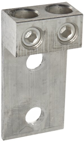 Morris Products 90842 Mechanical Lug, Two Conductors, Two Hole Mount, Aluminum, 350 AWG, 350mcm - 6SOL. Wire Range