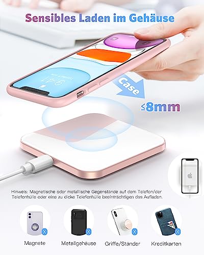 AGPTEK Wireless Charger 15W für Handys und Tablets