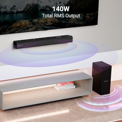 Image of ZEBRONICS Juke BAR 3902 Soundbar with 140 Watts, HDMI (ARC), Optical, USB, AUX, Bluetooth v5.0, Virtual 5.1, Wall Mountable Design