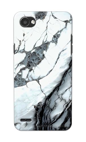 Image of Printed Hard Back Cover for LG Q6 | LG Q6 Plus Back Cover (Marble Design -K1) -190724(DP)