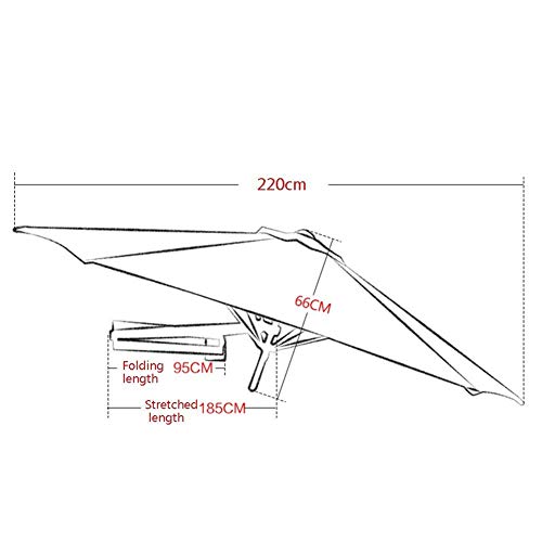 Parasol mural inclinable pour ombrager un balcon sans encombrer le sol