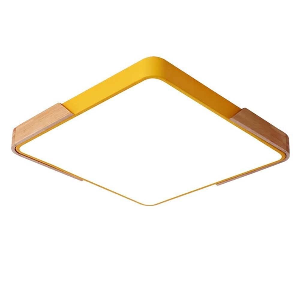 Lustre LED dimmable rectangle noir 65cm avec gestion d'ambiance de salon