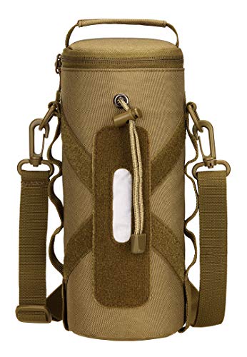 Yakmoo Soporte/Portador para Botella de Agua Estilo Militar Táctico 900D Nylon Molle Sistema 550ml/800ml1000ml Bolsa de Botella Impermeable al Aire Libre Cover