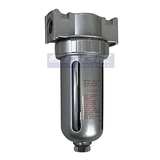 In LINE Desiccant AIR Dryer for Compressed AIR Great for Pneumatic Tools Spray Booth Plasma Cutter, with Desiccant beads (3/8" NPT)