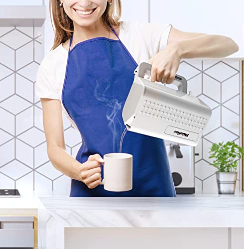 Mueller Electric Kettle, Safe Drinking Tritan Copolyester Heat Resistant Exactemp Powerful 1500W, Tea/Coffee Pot-360 Degree Cordless, Boil-Dry Protection Auto Shut-Off #TOP5