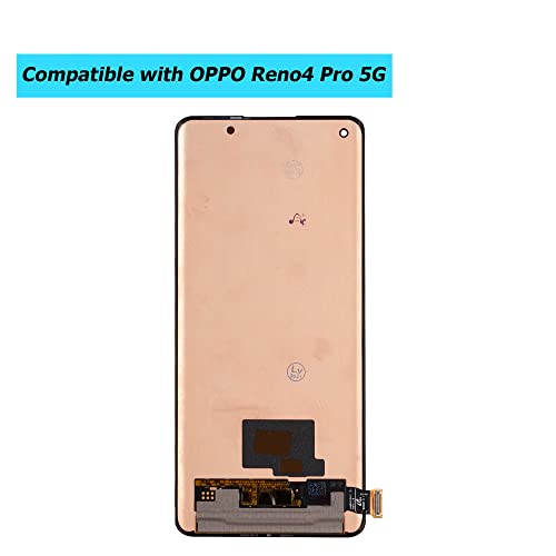 Vvsialeek Replacement AMOLED Display Compatible with Oppo Reno4 Pro 5G PDNM00 PDNT00 CPH2089LCD Touch Screen Digitizer Assembly Glass with Toolkit Black - Image 4
