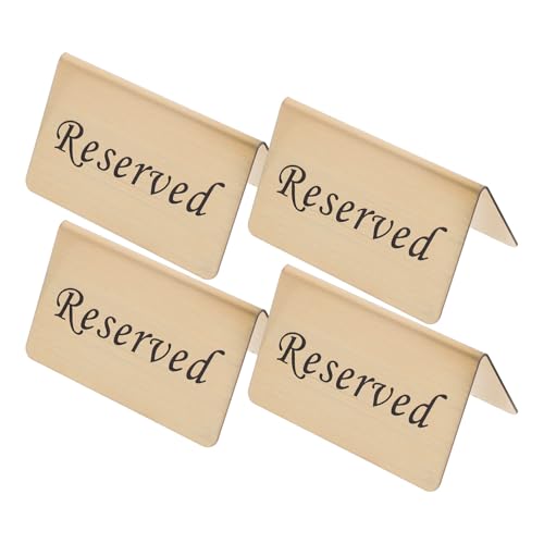 Panneaux Réservés de Table Acier Inoxydable Or Légers Événements Mariage