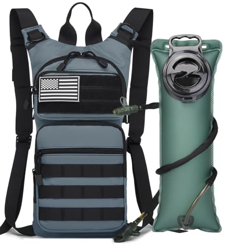ATBP Insulated Water Hydration Pack Bag with 3L TPU Bladder Tactical Molle Hydration Backpack for Hiking Cycling Running