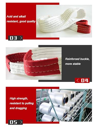 Industrielle Hebebänder – Hohe Tragfähigkeit für Kranmontage und sicheres Lasthandling, 2 Tonnen – 10 Meter,2 ton-10 Meters