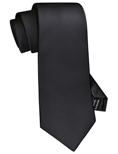 Image of GUSLESON Classic New 3.15 inch(8cm) Men's Solid Color Necktie Wedding Business Tie + Gift Box