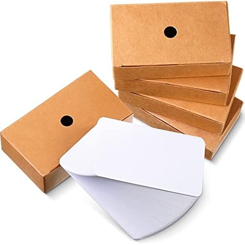 Sepamoon 500 Pcs Blank Business Cards Cardstock 2" x 3.5" Blank Business Cards Small Note Cards Mini Message Cards Paper Learning Card Blank DIY Gift Tags Card (White) Cover