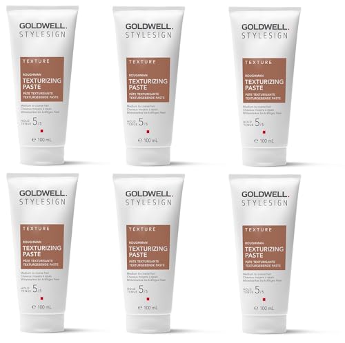 Goldwell Stylesign Texture Roughman Texturizing Paste - Lote de 6 pastas texturizantes (100 ml)