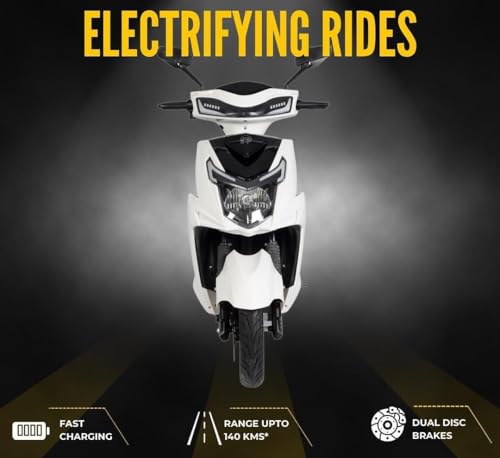 Image of MIOOX Electric Scooter Adult, Electric Scooty with 48V 30AH Lithium Battery,60-80Km Range,40Km /H Speed, Front & Rear Drum Brakes, LED Or LCD Headlight,Non-RTO,2-Year Battery Warranty,for Adult-MES-02