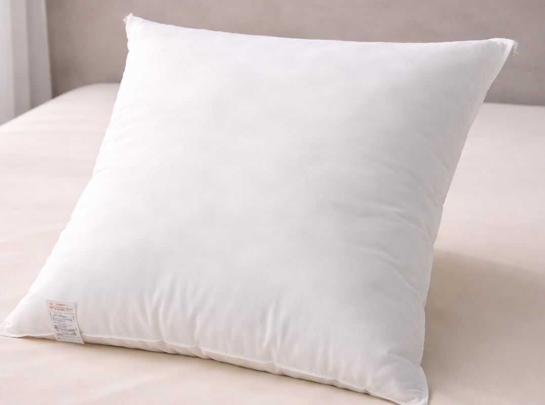 CHILIMILII Hotel Quality Hollow Fibre Cushion Pads 18x18/45x45cm, Inners, Inserts, Scatters, Soft & Plump Bounce Back Sofa, Bed Square Cushion Pads/Pillow-Standard Stuffer
