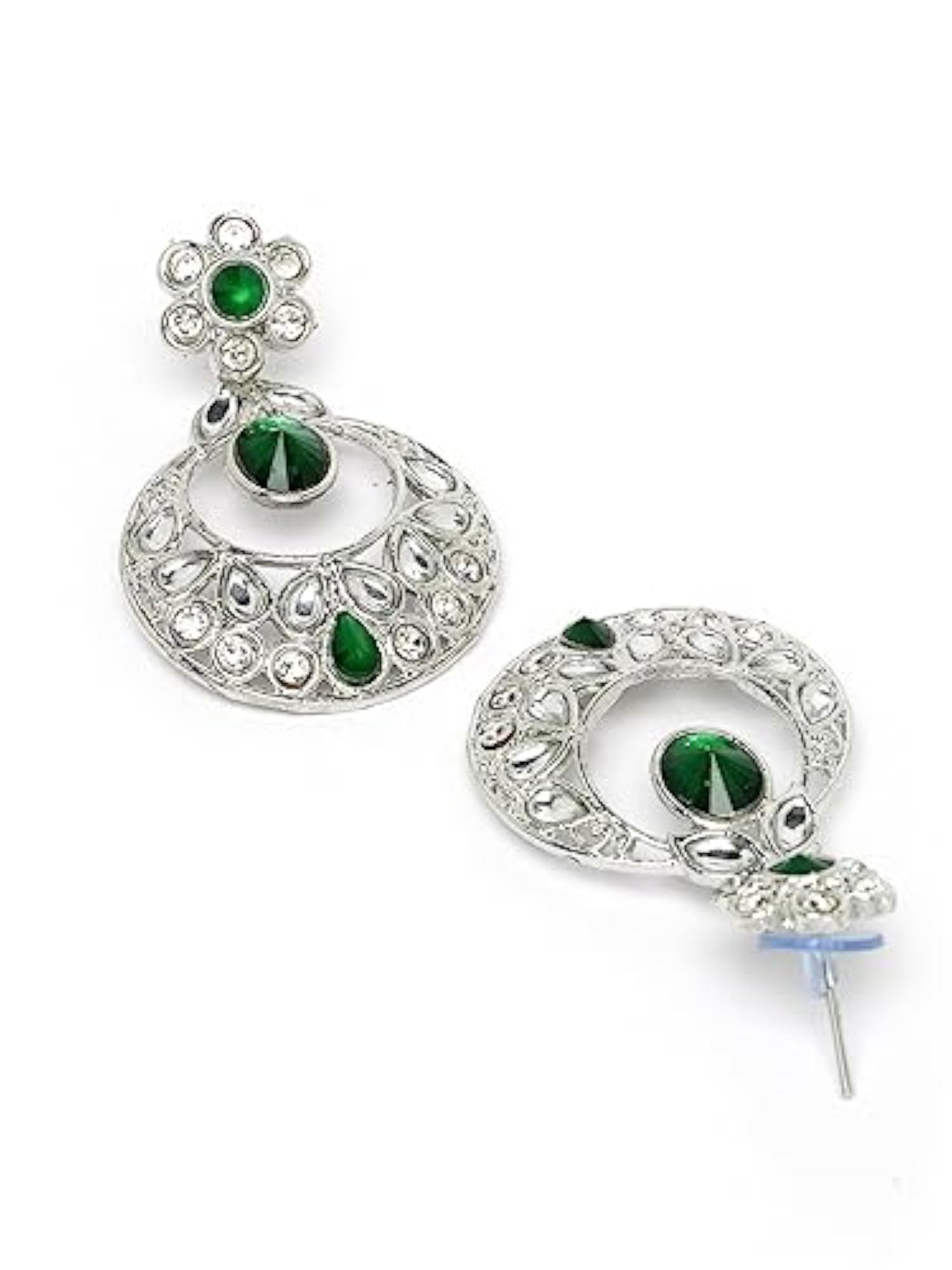 Dreamy Rhodium Plated AD Stones Necklace Set
