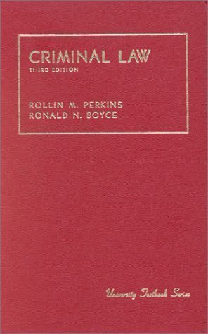 Perkins and Boyce's Cases and Materials on Crim... B00ES24F66 Book Cover