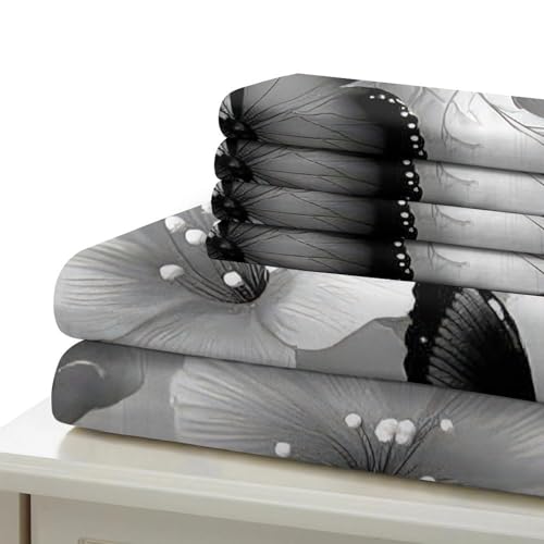 Parure de lit imprimé en 3D fantaisie avec fermeture éclair solide - 7