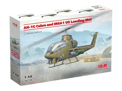 Tapis d'atterrissage AH-1G Cobra ICM 48298 base diorama M8A1 US maquette plastique 1/48